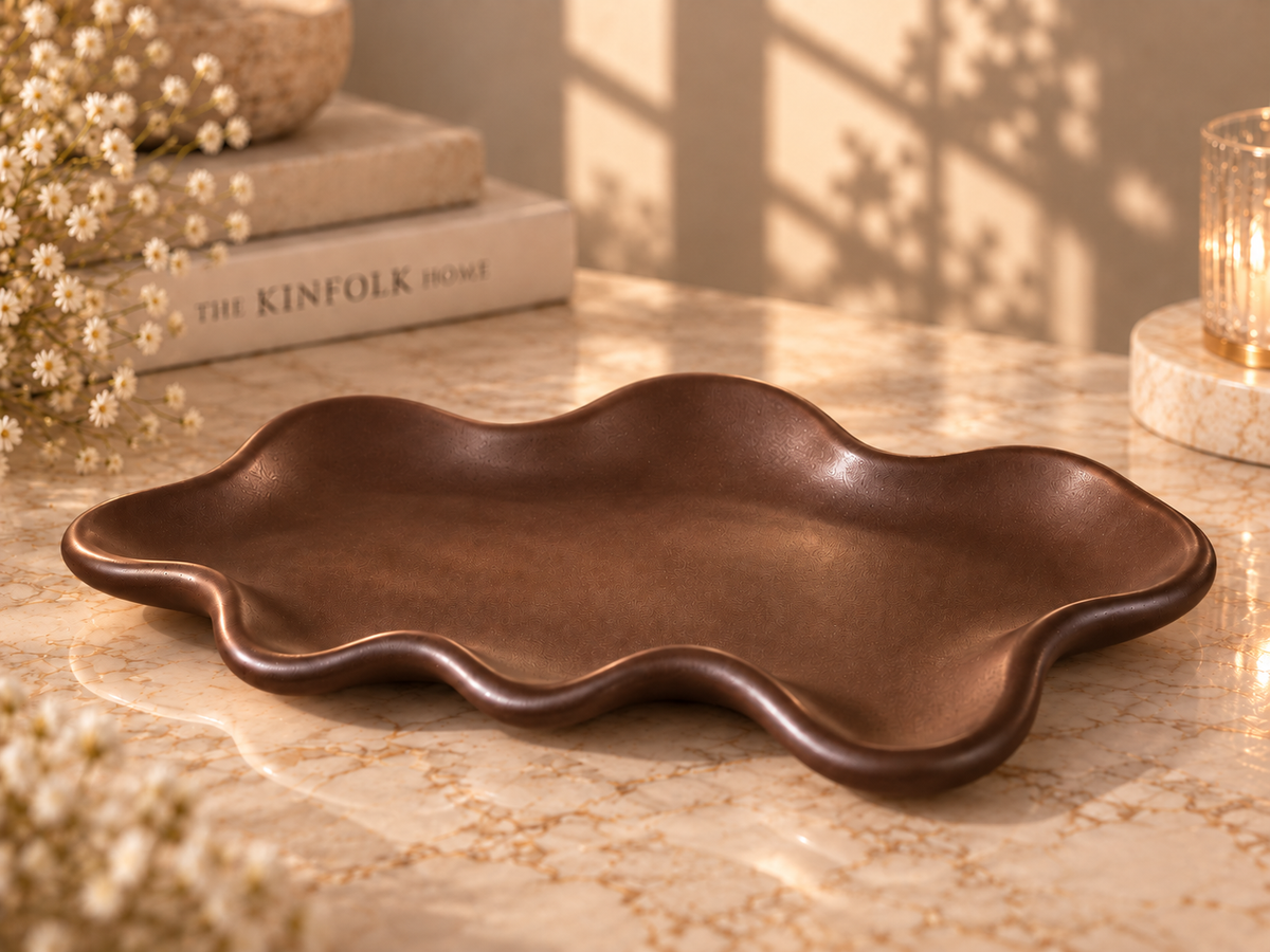 Cocoa Lumiere Wavy Tray